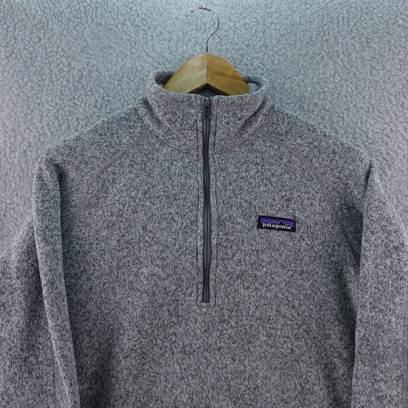 Patagonia Tops - Patagonia Better Sweater Womens L 1/4 Zip Pullover Heather Gray Outdoor Camp‎